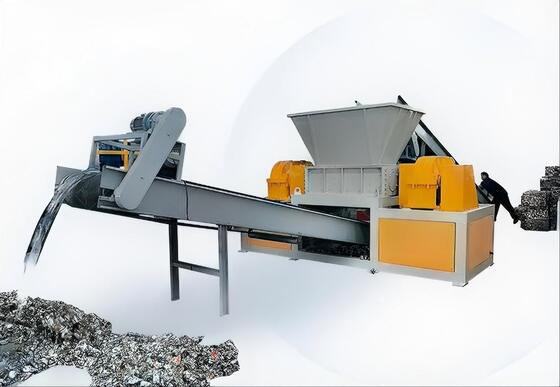 Schwerlast-Doppelwellen-Schredder 600 mm Rotor für Holzpaletten