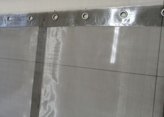 HUATAO FDA-konforme Grommet-Bildschirm 304 aus Edelstahl Transparente PU-Kante