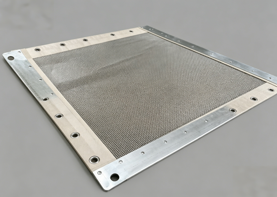 HUATAO 316L Grommet Screen Schwarz PU-Streifen Chemikalienbeständig für Rotex-Separatoren