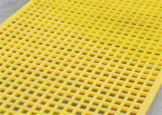 Verschiedene Plattengrößen Modulare Polyurethan-Siebmaschen mit eingebettetem Stahlrahmen für die Kohlewäsche