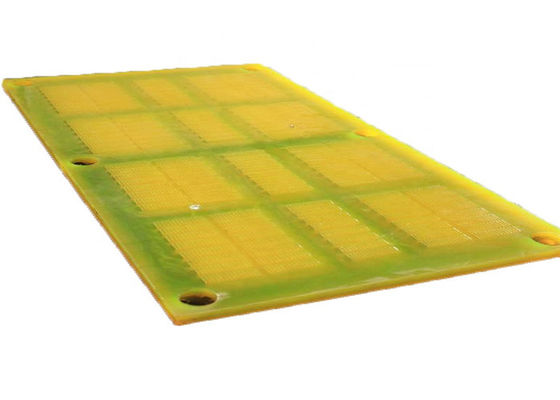 Polyurethanentwässerungsschirmnetz mit Stahlrahmen und Polyurethanoberfläche für Sandvibrierende Siebmaschine mit 0,125 mm-2,5 mm Lochbreite und selbstreinigenden Öffnungen