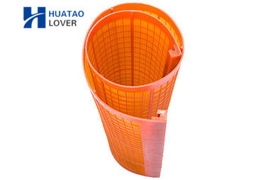 Orange Hochfrequenzpolyurethan-Schirm täfelt das Vibrieren Mesh For Iron Sand