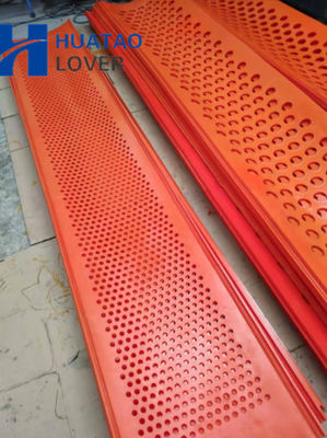305mm quadratisches Loch-rote Farbpolyurethan-Flip Flop Screen Mesh For-Kohlen-Siebung